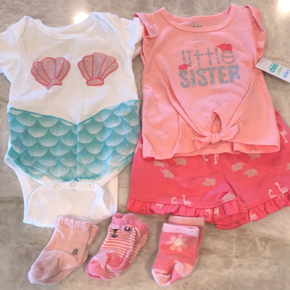 3-6 month girls summer clothes